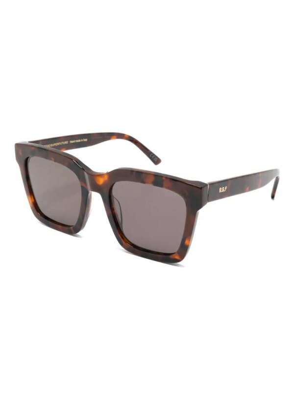 Retrosuperfuture Alto zonnebril met geometrisch montuur - Bruin