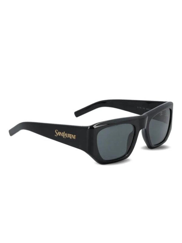Saint Laurent Eyewear Zonnebril met logoplakkaat - Zwart