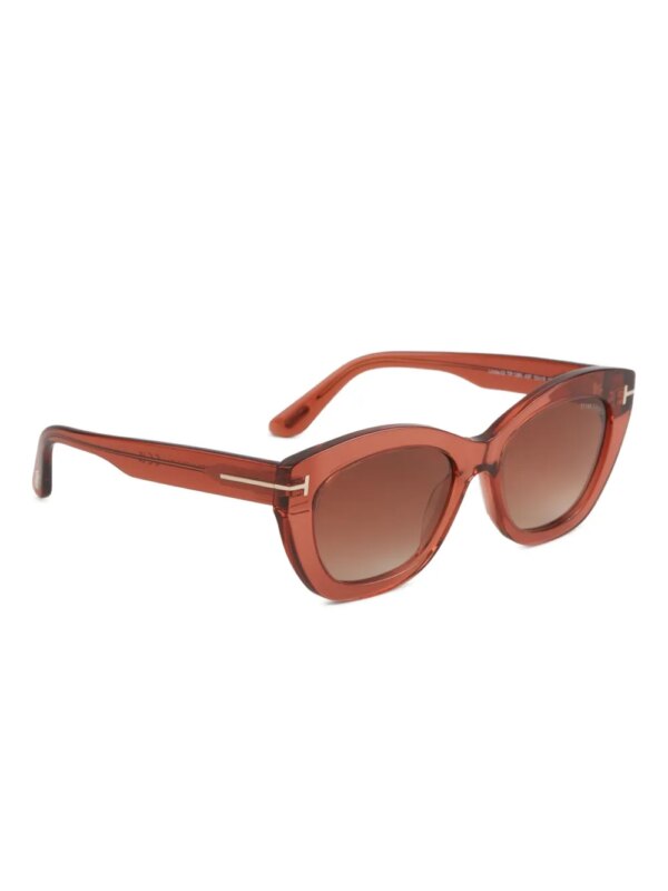 TOM FORD Zonnebril met cat-eye montuur - Rood