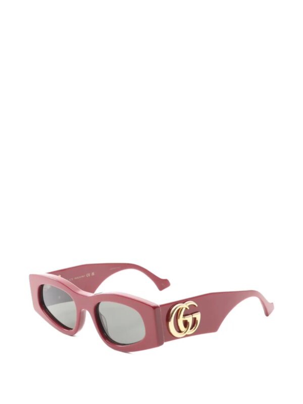 Gucci Pre-Owned 2010s zonnebril met cat-eye montuur en GG-logo - Rood