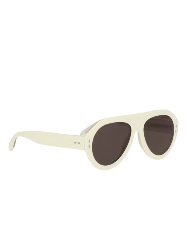 Isabel Marant Eyewear Zonnebril met ovalen montuur - Beige