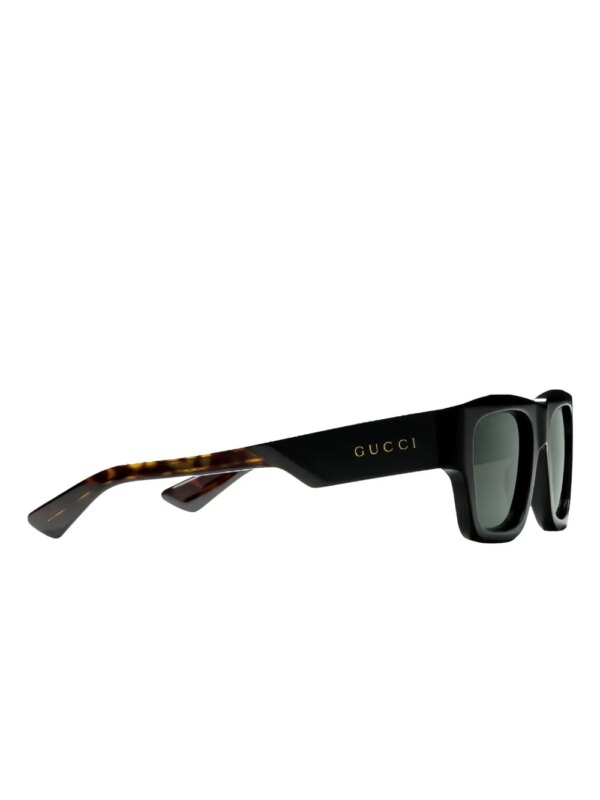 Gucci Eyewear Zonnebril met vierkant montuur - Zwart
