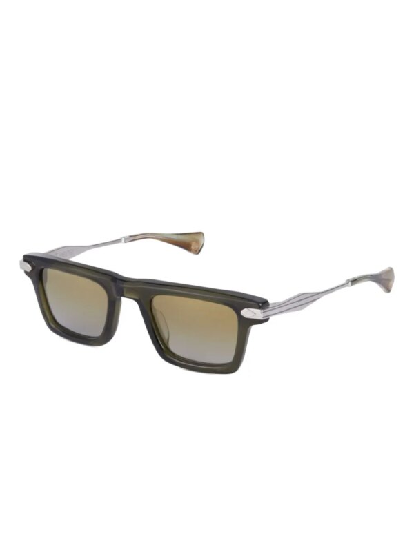 T Henri Eyewear Zonnebril met vierkant montuur - Groen