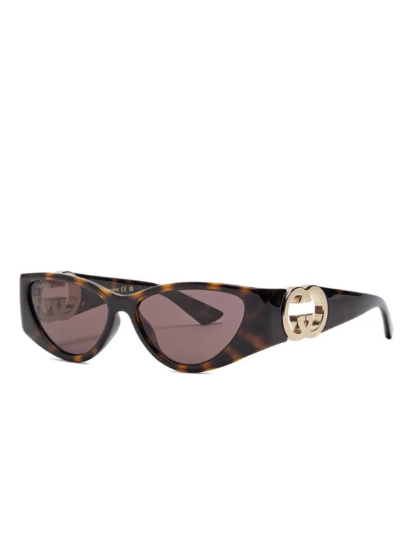 Gucci Zonnebril met cat-eye montuur - Bruin