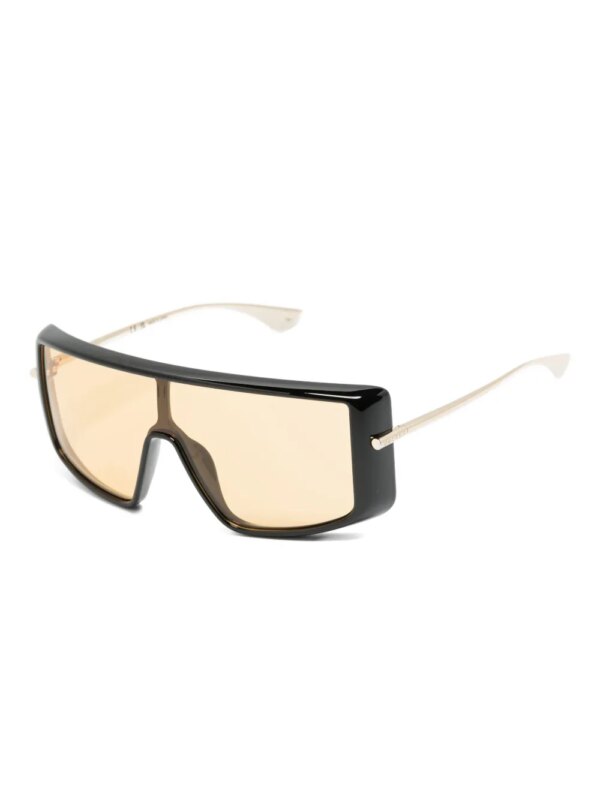 Alexander McQueen Eyewear Zonnebril met geometrisch montuur - Zwart
