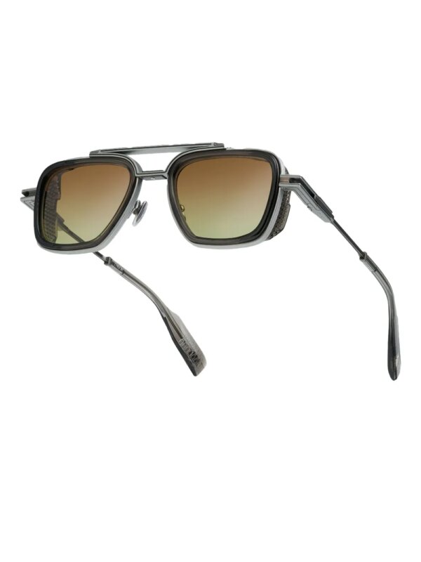 T Henri Eyewear Zonnebril met geometrisch montuur en kleurverloop - Grijs