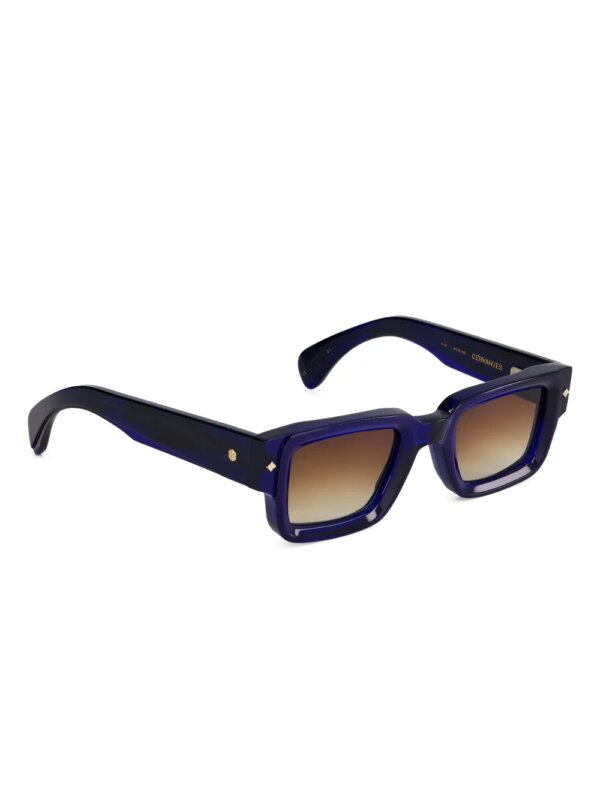 Sato Eyewear Cervantes zonnebril met rechthoekig montuur - Blauw