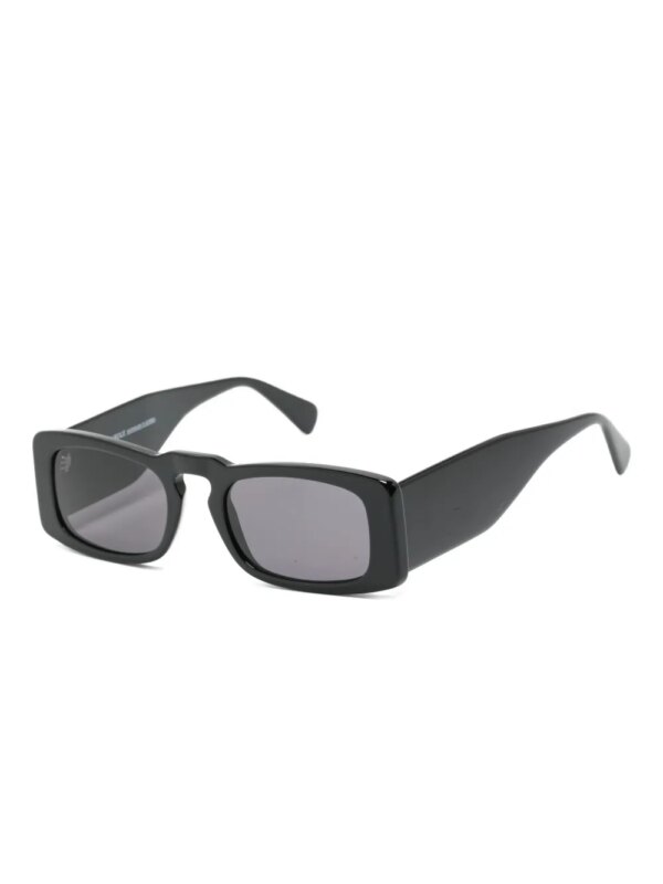 Andy Wolf Zonnebril met rechthoekig montuur - Zwart