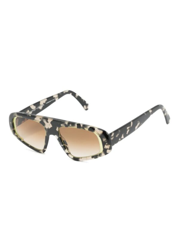 Andy Wolf Zonnebril met schildpadschild-design - Bruin