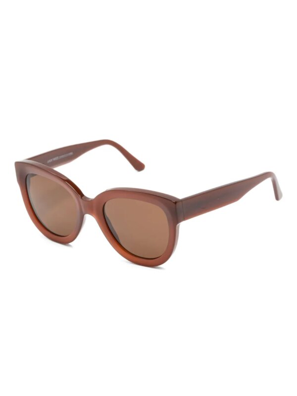 Andy Wolf Zonnebril met cat-eye montuur - Bruin