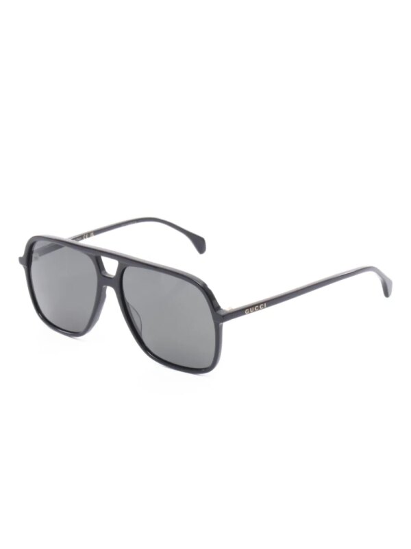 Gucci Pre-Owned 2020s zonnebril met vierkant montuur - Zwart