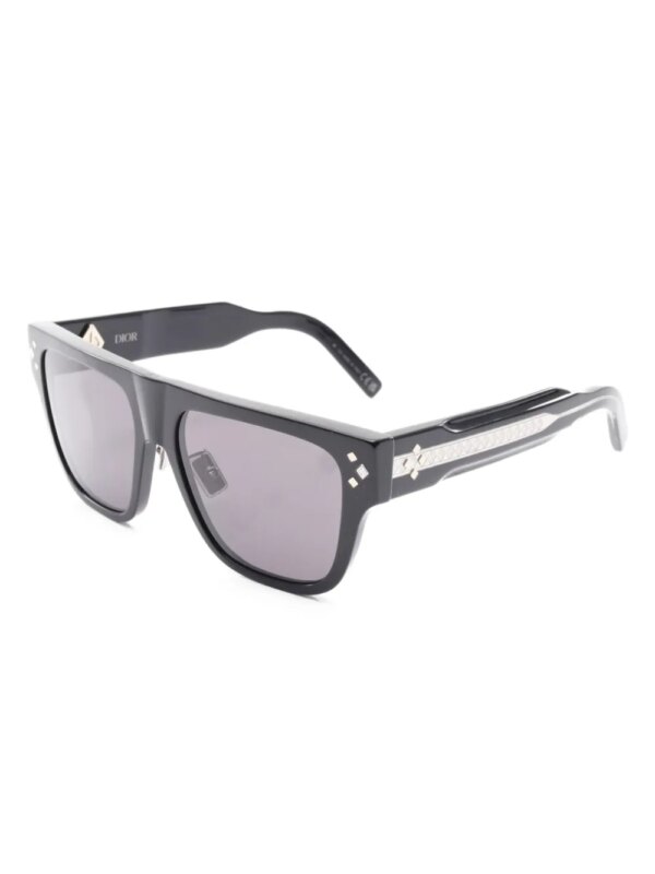 Christian Dior Pre-Owned 2000 CD Diamond zonnebril - Zwart