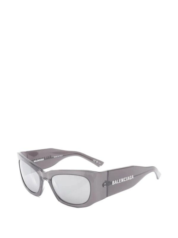 Balenciaga Pre-Owned 2020s zonnebril met rechthoekig montuur - Zwart
