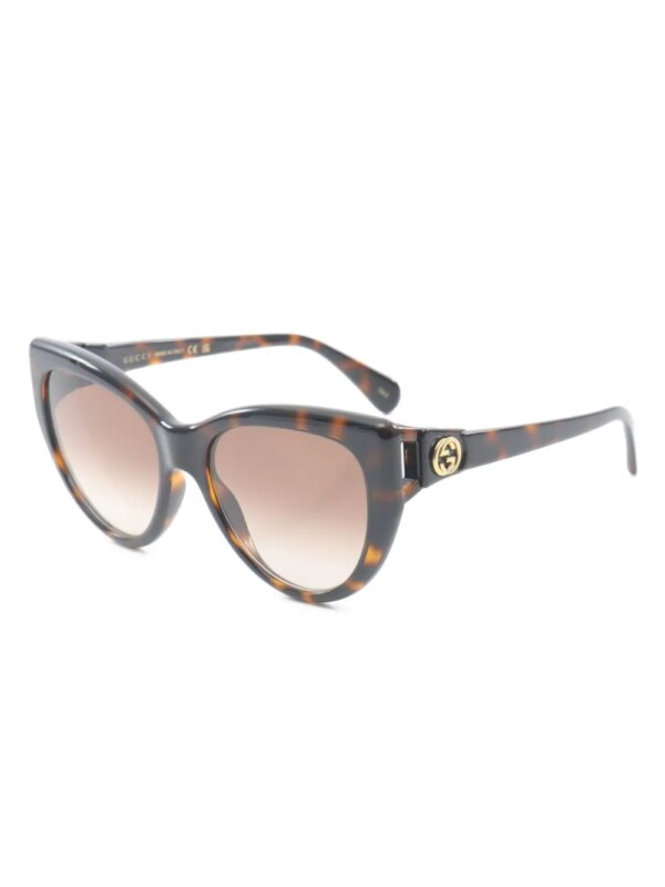 Gucci Pre-Owned 2020s zonnebril met cat-eye montuur - Bruin