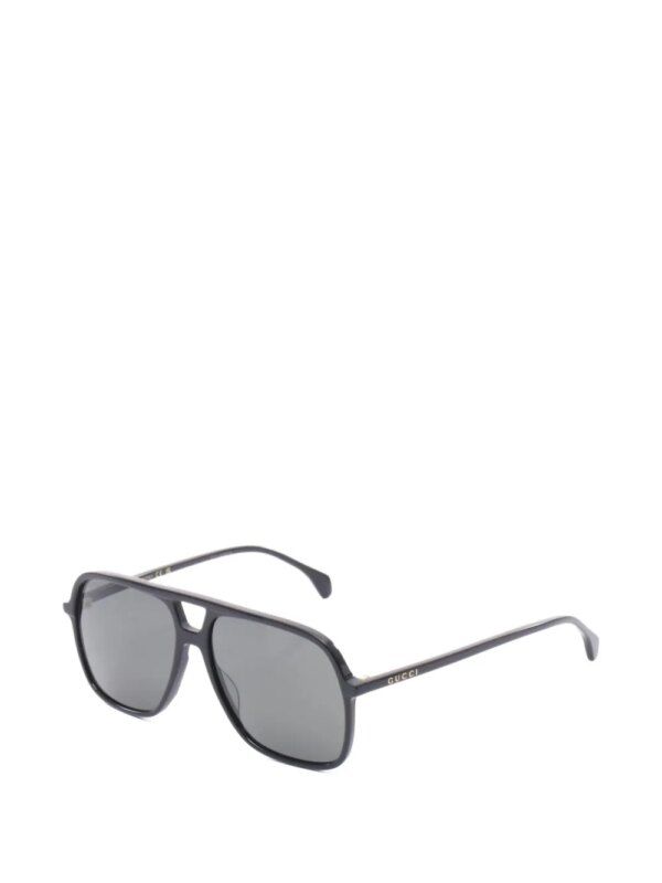 Gucci Pre-Owned 2020s zonnebril met vierkant montuur - Zwart