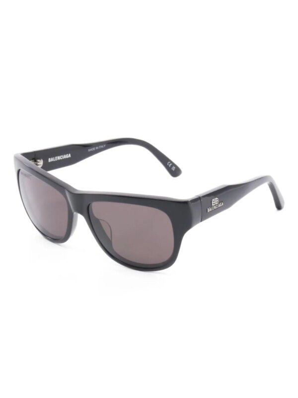 Balenciaga Pre-Owned 2000s zonnebril met vierkant montuur - Zwart