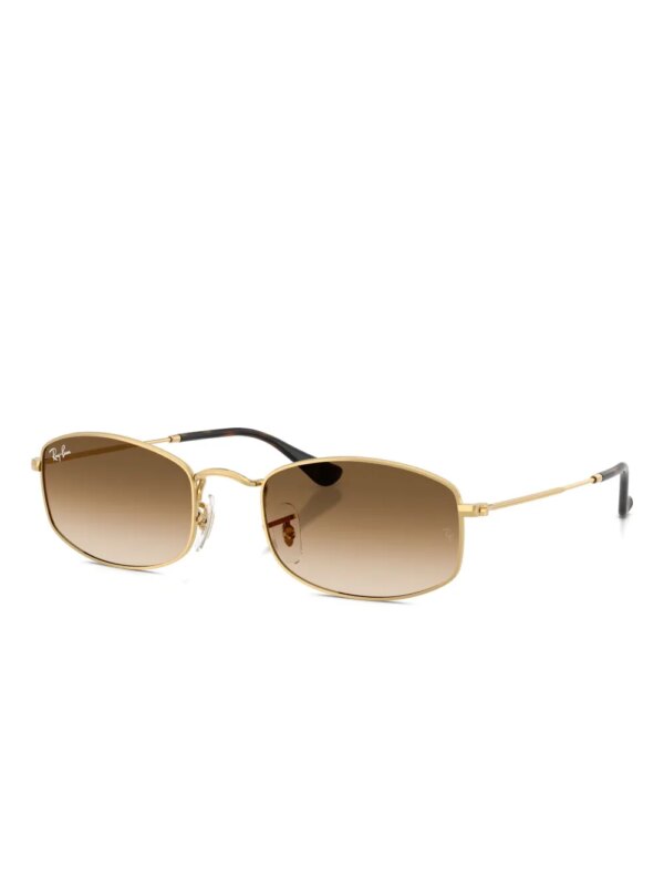 Ray-Ban Zonnebril met rechthoekig montuur - Goud