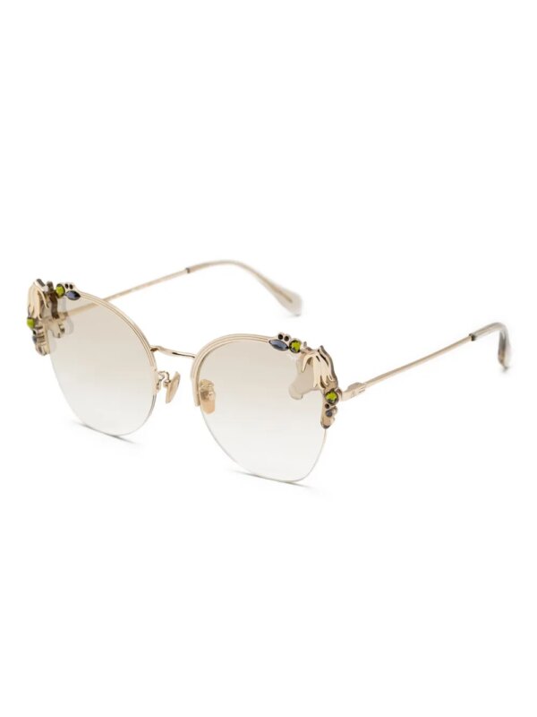 MYTH M4 Elation zonnebril met cat-eye montuur - Zwart