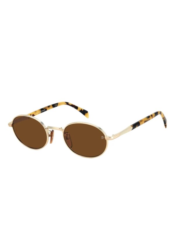 Eyewear by David Beckham Zonnebril met rond montuur - Goud