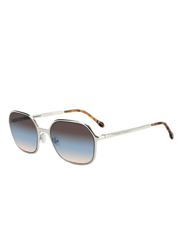 Isabel Marant Eyewear Zonnebril met geometrisch montuur - Blauw