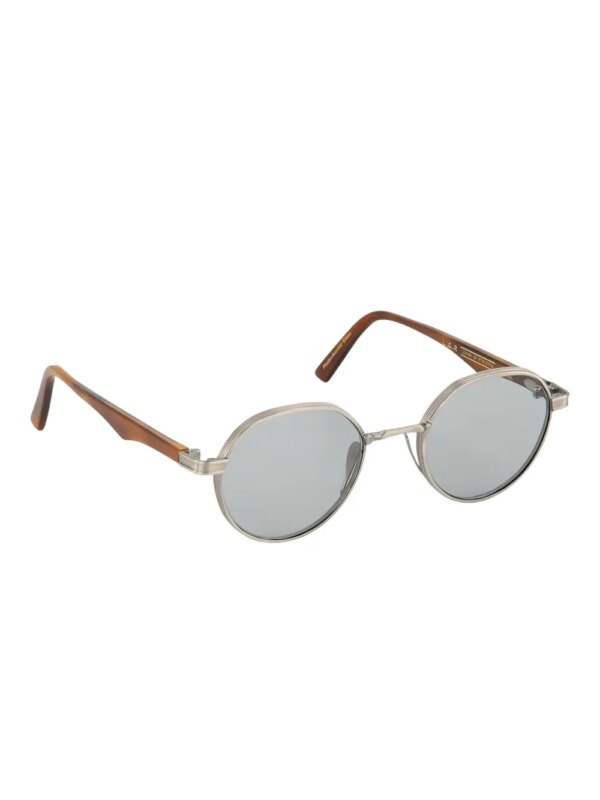 L.G.R Zonnebril met rond montuur - Metallic