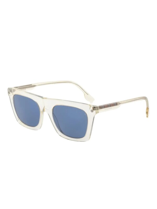 Burberry Pre-Owned Nova Check zonnebril met vierkant montuur - Beige