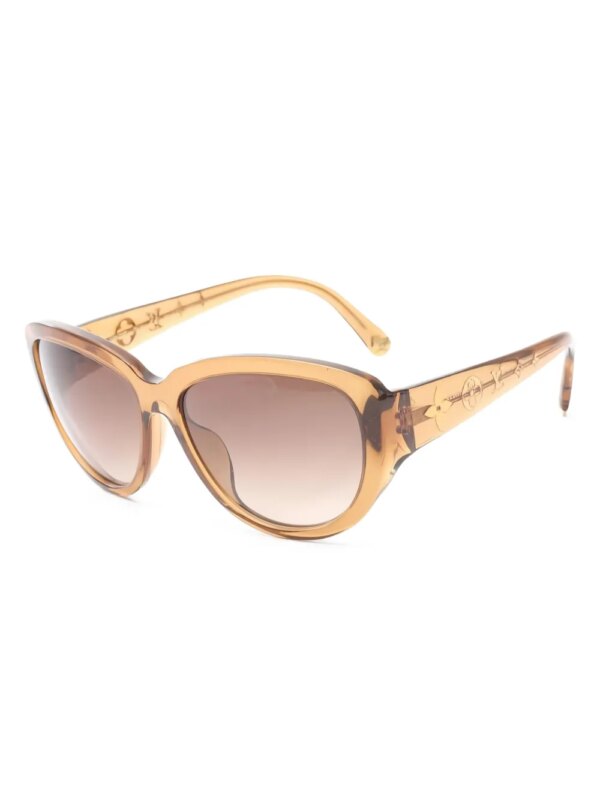 Louis Vuitton Pre-Owned Obsession zonnebril met cat-eye montuur - Geel