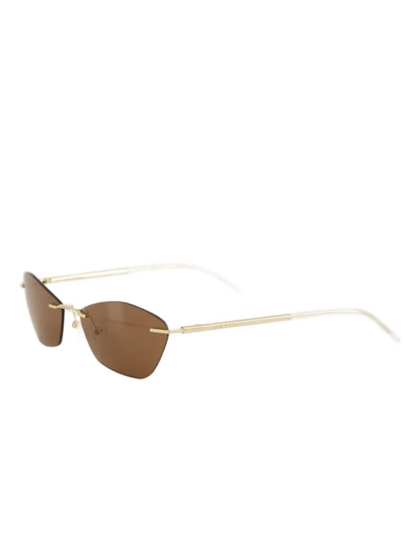 Alexander McQueen Eyewear Zonnebril met randloze montuur - Goud