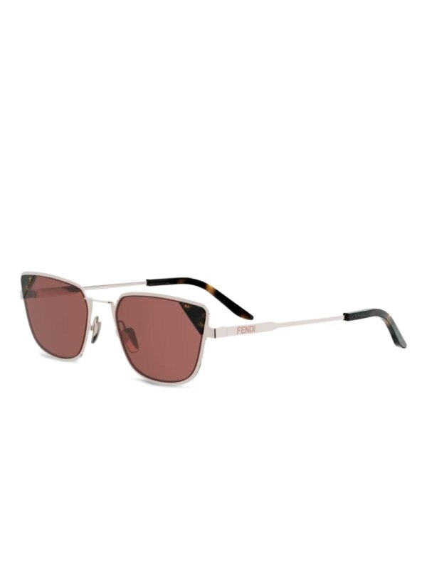 FENDI Zonnebril met vierkant montuur - Roze
