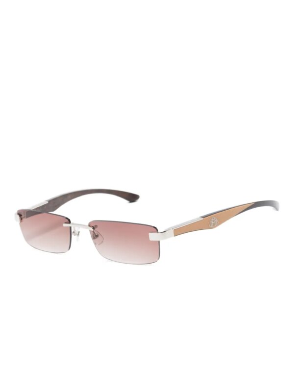 Maybach eyewear Zonnebril met rechthoekig montuur - Bruin