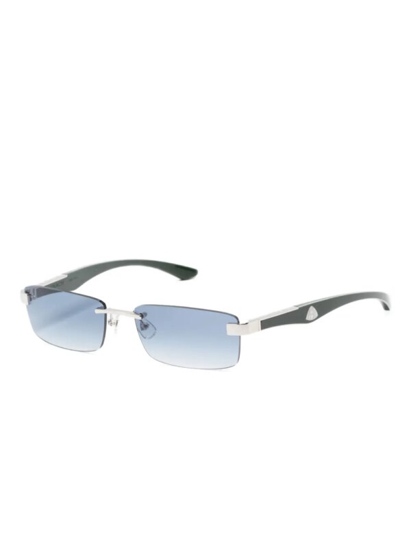 Maybach eyewear Zonnebril met rechthoekig montuur - Zilver