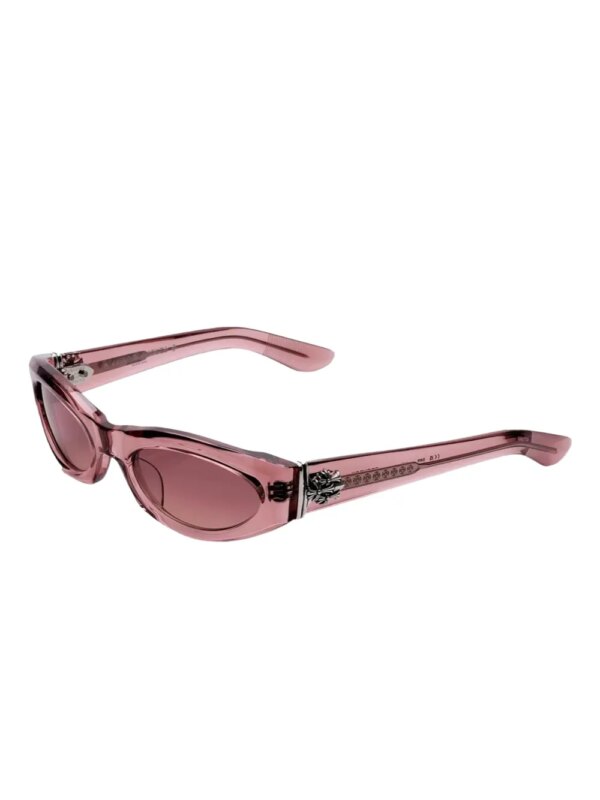 Chrome Hearts Zonnebril met cat-eye montuur - Roze
