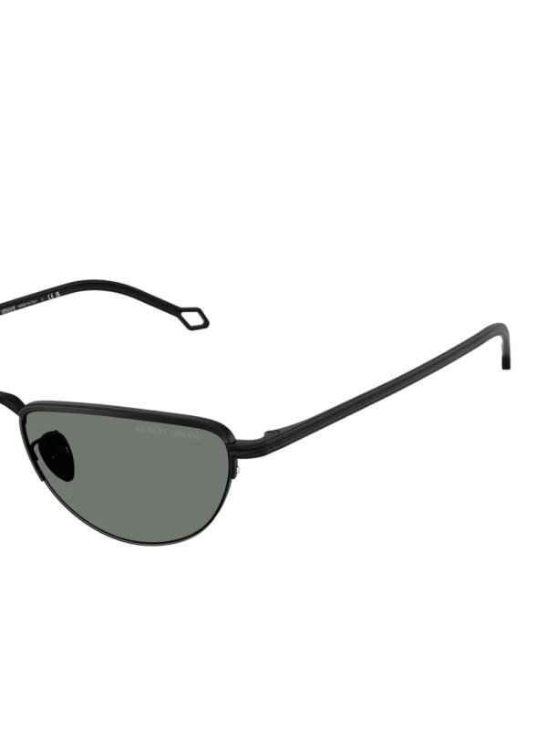 Giorgio Armani Zonnebril met rond montuur - Zwart