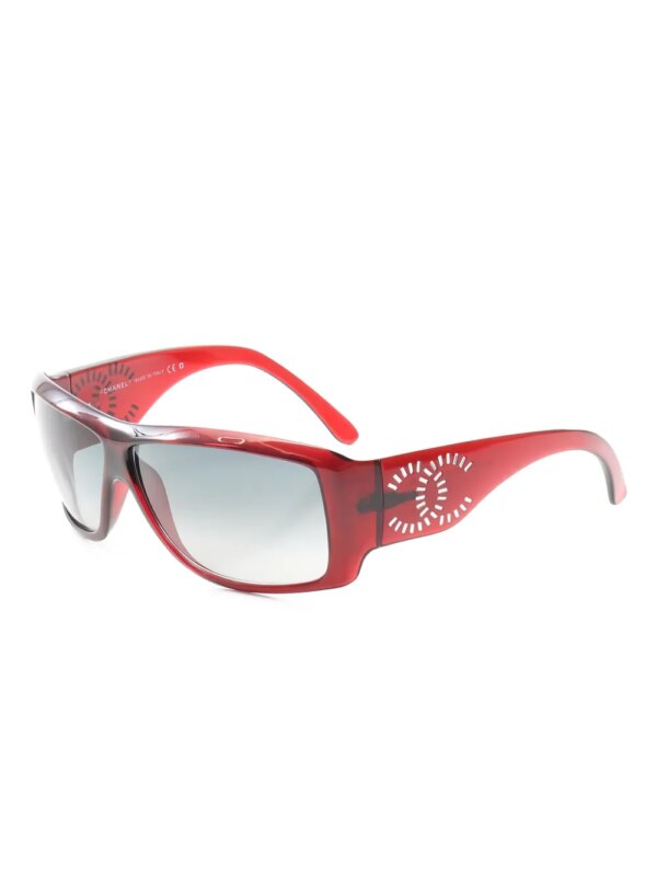 CHANEL Pre-Owned Coco Mark zonnebril - Rood