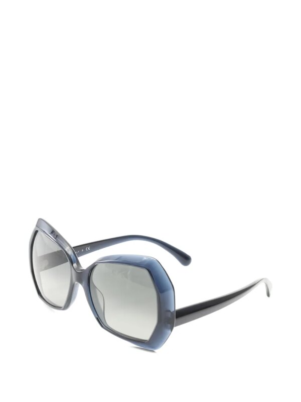 CHANEL Pre-Owned 1986-1988 Coco Mark zonnebril - Blauw