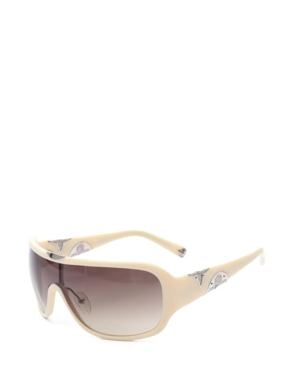 Louis Vuitton Pre-Owned Zonnebril verfraaid met stras - Wit
