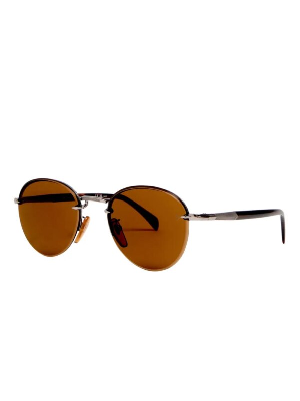Eyewear by David Beckham Zonnebril met rond montuur - Zilver