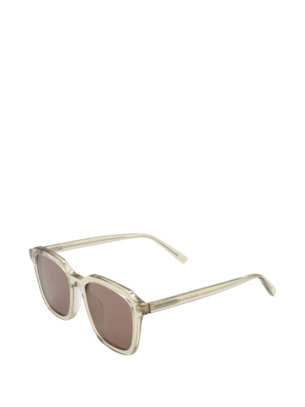 Saint Laurent Pre-Owned Zonnebril met vierkant montuur - Bruin