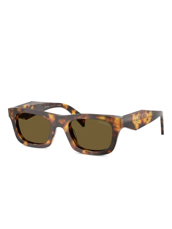 Prada Eyewear Zonnebril met vierkant montuur - Bruin