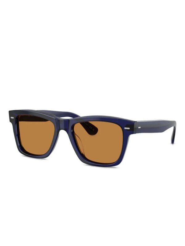 Oliver Peoples Zonnebril met vierkant montuur - Blauw