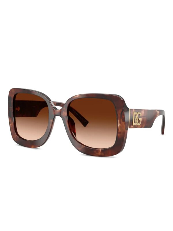 Dolce & Gabbana Eyewear Zonnebril met geometrisch montuur - Bruin