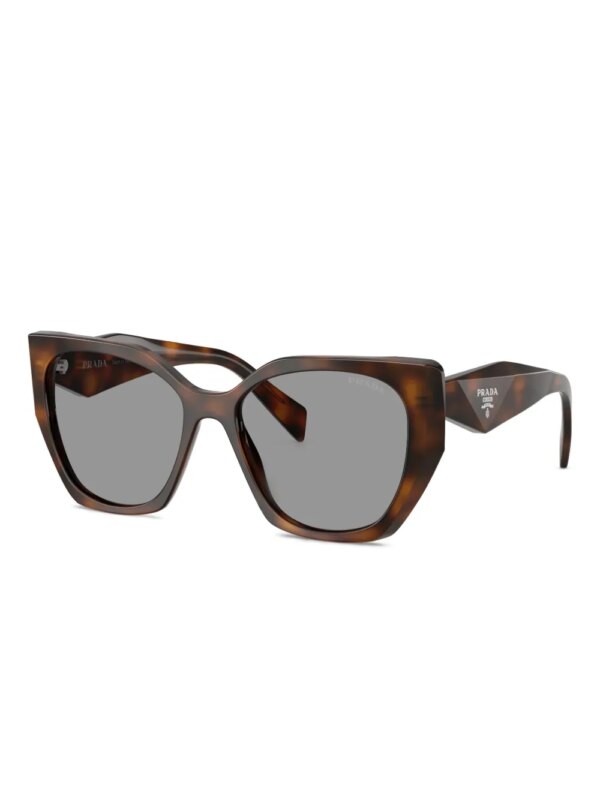 Prada Eyewear Zonnebril met geometrisch montuur - Bruin