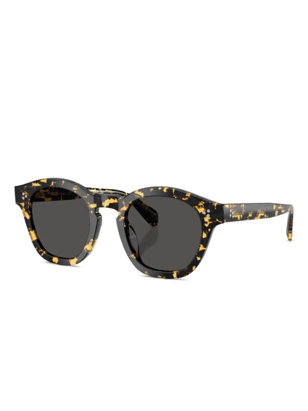 Oliver Peoples Zonnebril met rond montuur - Zwart