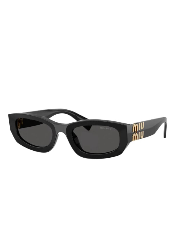 Miu Miu Eyewear Zonnebril met geometrisch montuur - Zwart