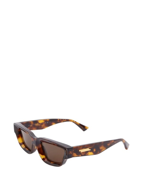 Bottega Veneta Pre-Owned 2020s zonnebril met vierkant montuur - Bruin