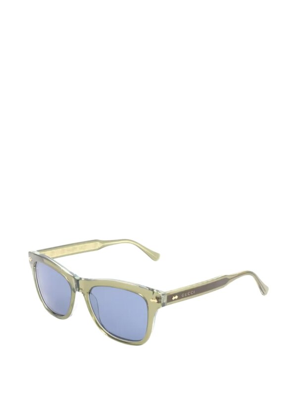 Gucci Pre-Owned 2020s zonnebril met geometrisch montuur - Groen