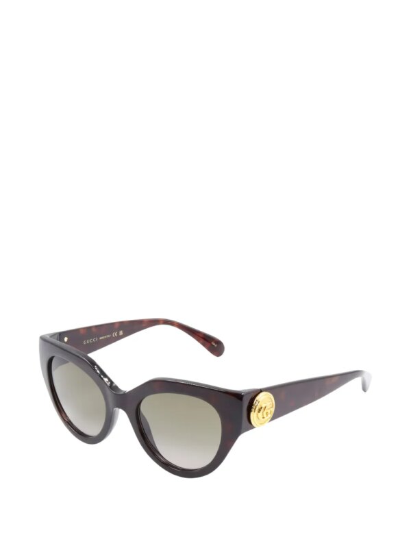 Gucci Pre-Owned Zonnebril met cat-eye montuur - Bruin