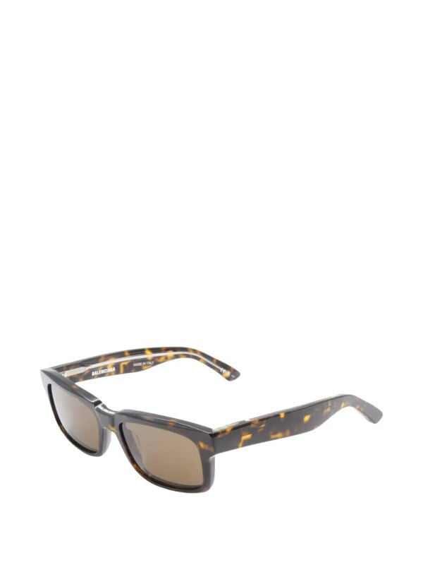 Balenciaga Pre-Owned 2020s zonnebril met rechthoekig montuur - Bruin