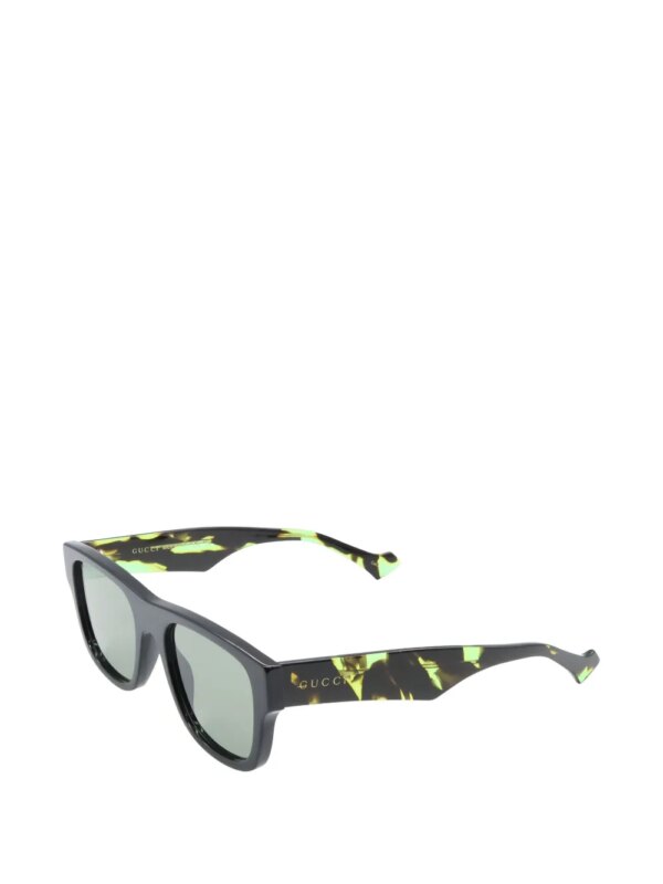 Gucci Pre-Owned 2020s zonnebril met vierkant montuur - Zwart