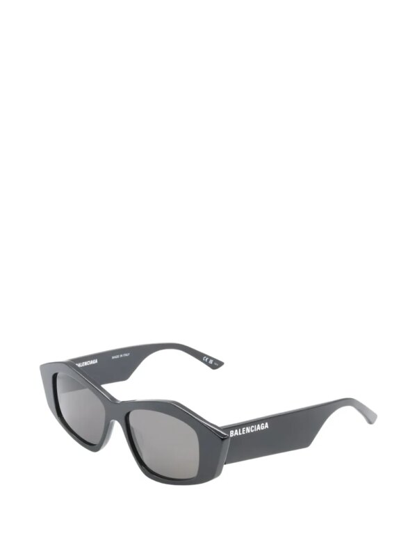 Balenciaga Pre-Owned Zonnebril met geometrisch montuur - Zwart